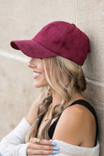 Load image into Gallery viewer, Suede Boyfriend Ball Cap Hat