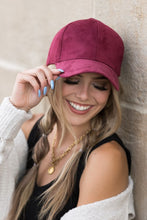 Load image into Gallery viewer, Suede Boyfriend Ball Cap Hat