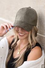Load image into Gallery viewer, Suede Boyfriend Ball Cap Hat