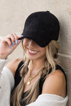 Load image into Gallery viewer, Suede Boyfriend Ball Cap Hat