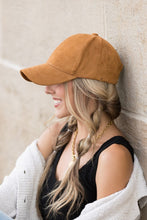 Load image into Gallery viewer, Suede Boyfriend Ball Cap Hat