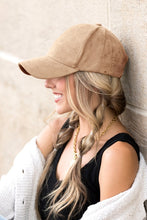 Load image into Gallery viewer, Suede Boyfriend Ball Cap Hat