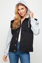 Load image into Gallery viewer, Women's Denim  Jacket with Fleece Hoodies