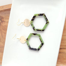 Load image into Gallery viewer, Lennox Earrings - Olive Tortoise