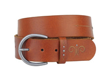 Load image into Gallery viewer, Studded Laser Tooled Leather Belt