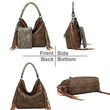 Load image into Gallery viewer, Women hobo bag finge purse
