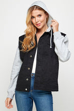 Load image into Gallery viewer, Women&#39;s Denim  Jacket with Fleece Hoodies
