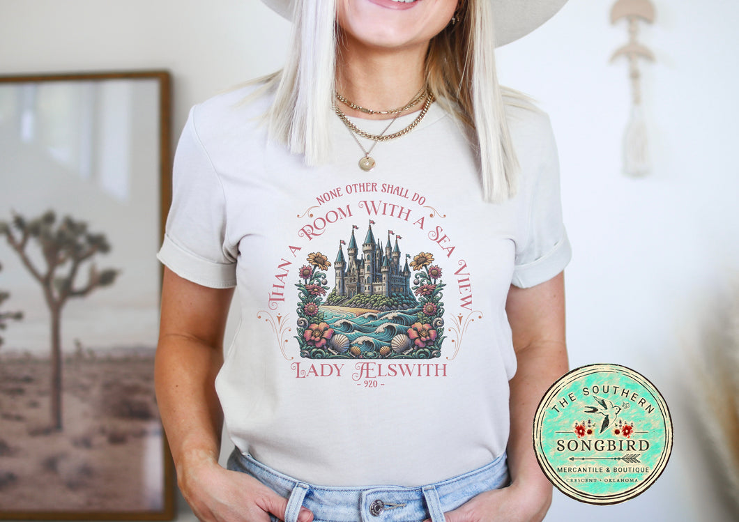 Lady Aelswith - Room with a View - Graphic T-shirt