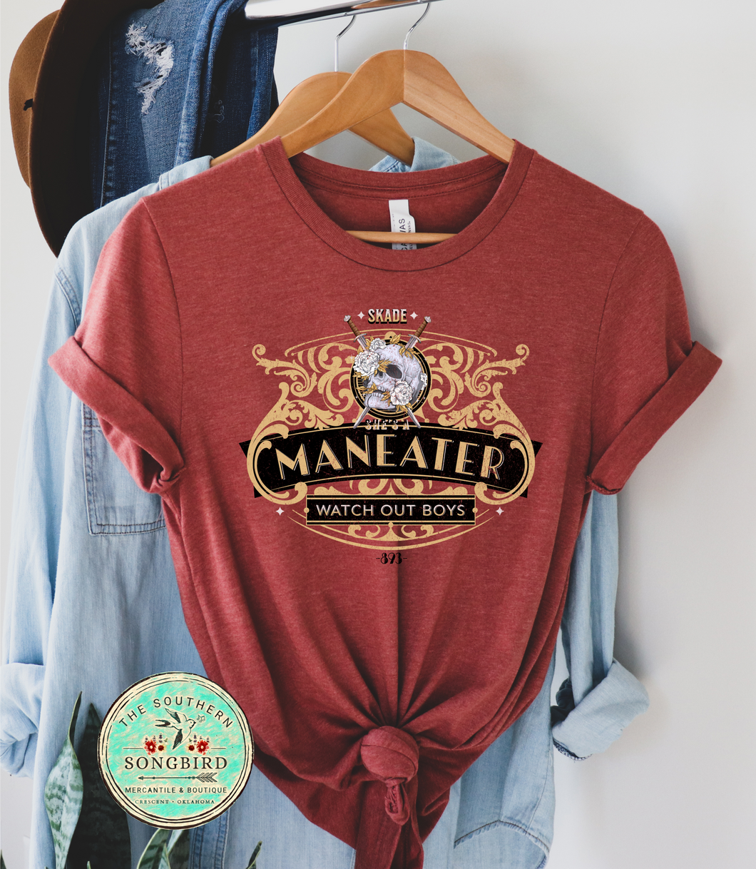 Skade - Watch Out Boys She's a Maneater Graphic T-shirt