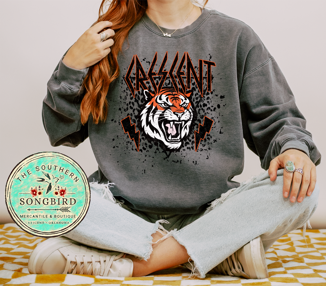 Crescent Tigers Vintage Rock Sweatshirt