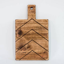 Load image into Gallery viewer, Engraved Wooden Bread Board, Chevron
