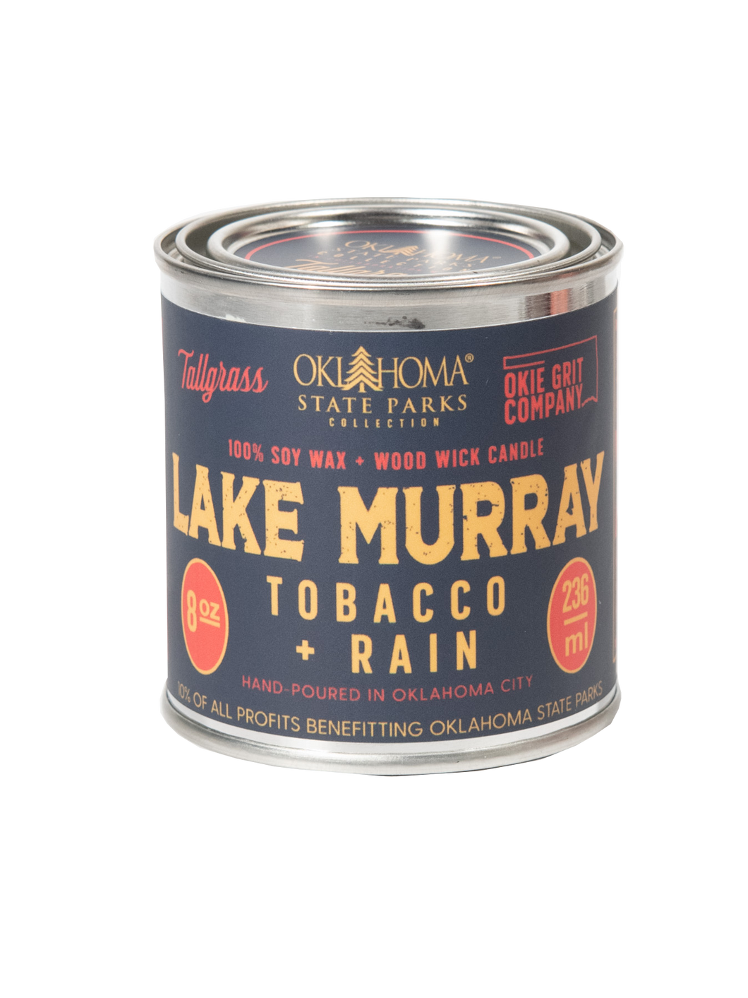 Lake Murray - 8 oz Soy Wax Candle: Oklahoma State Parks Collection