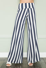 Load image into Gallery viewer, Striped High Waist Relaxed Palazzo Pants
