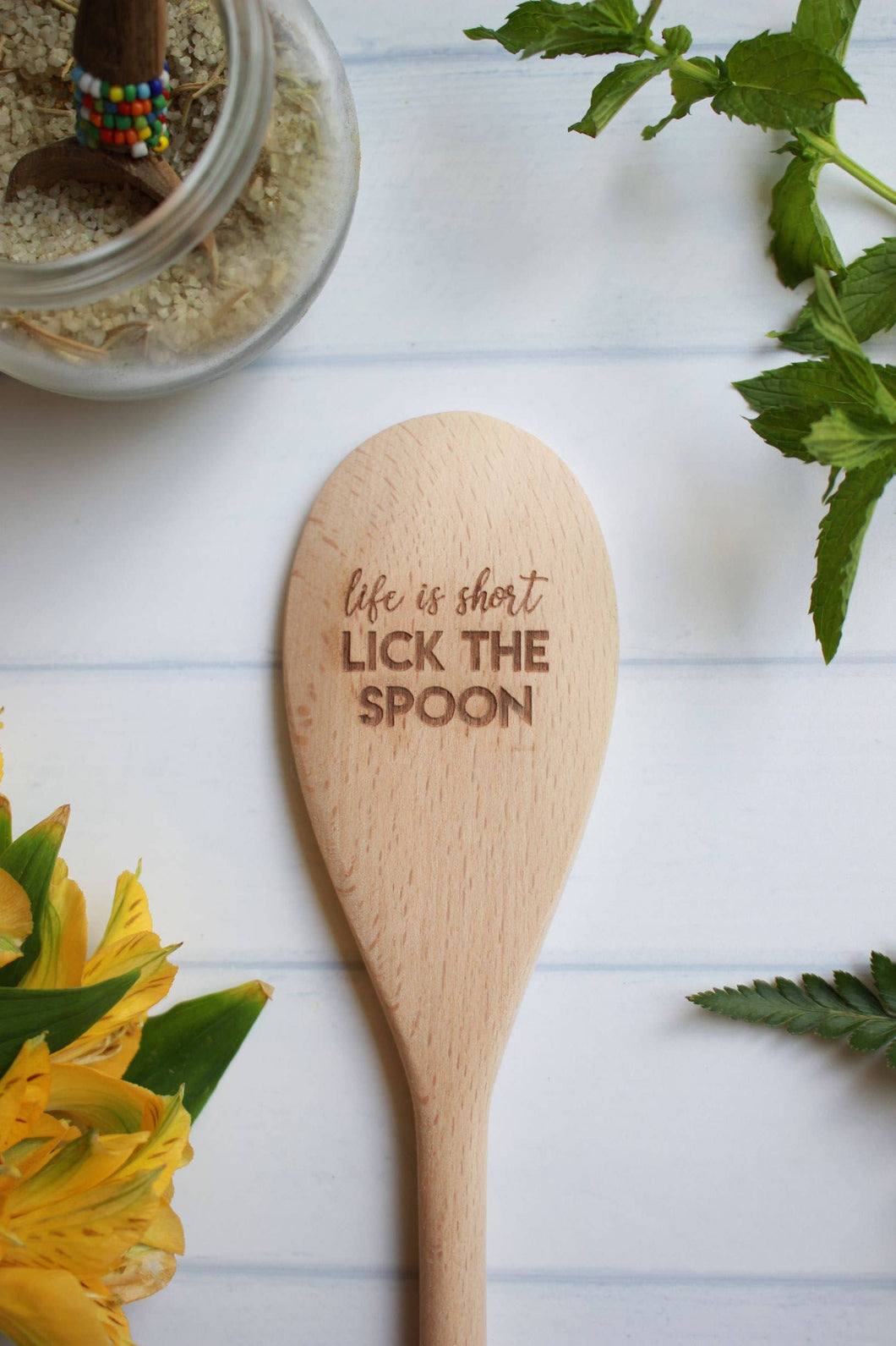 SALE! Life Is Short, Lick The Spoon Wooden Spoon